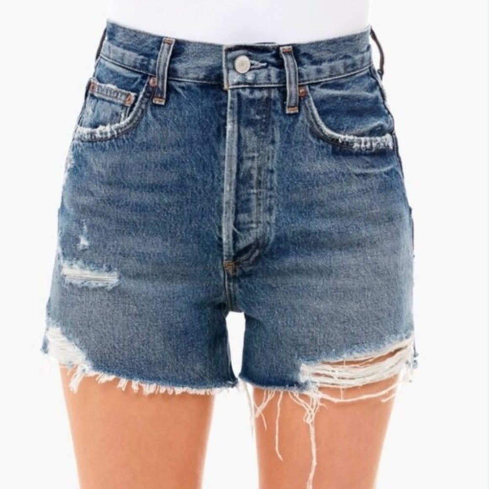 Agolde Dee Vintage High Rise Shorts - Picture 1 of 2